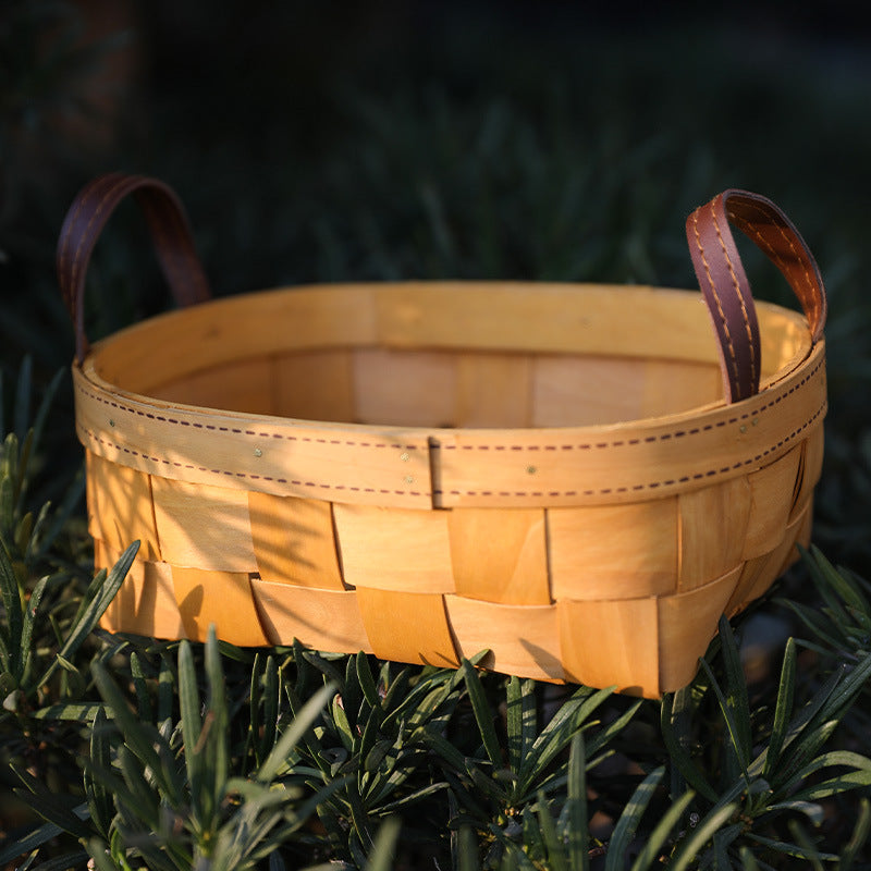 Handcrafted Natural Woven Storage Basket Small | High & Bury