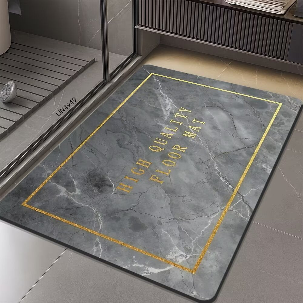 Geometric Hexagonal Pattern Bath Mat | High & Bury