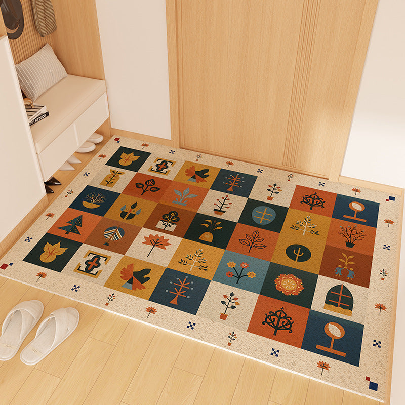 Playful Striped Dog Print Welcome Mat | High & Bury