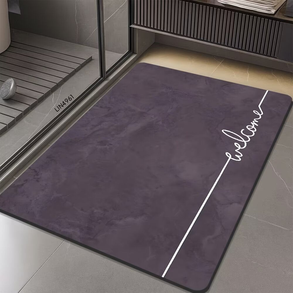 Geometric Hexagonal Pattern Bath Mat | High & Bury