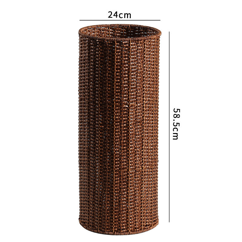 Handwoven Decorative Storage Cylinder | High & Bury