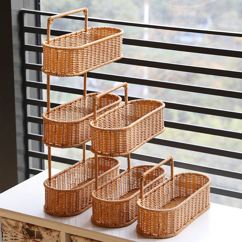 Handcrafted Decorative Storage Basket Oval Long | High & Bury