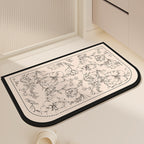 Absorbent Luxury Shower Mat | High & Bury