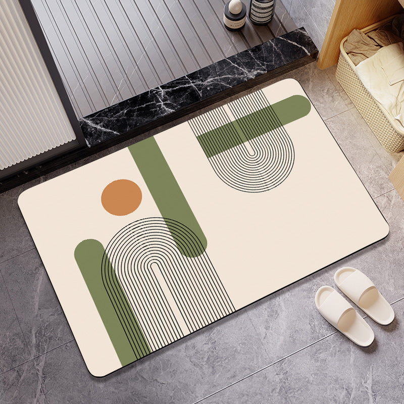 Abstract Art-Themed Indoor Area Mat | High & Bury