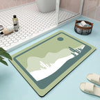Abstract Floral Bathroom Mat | High & Bury