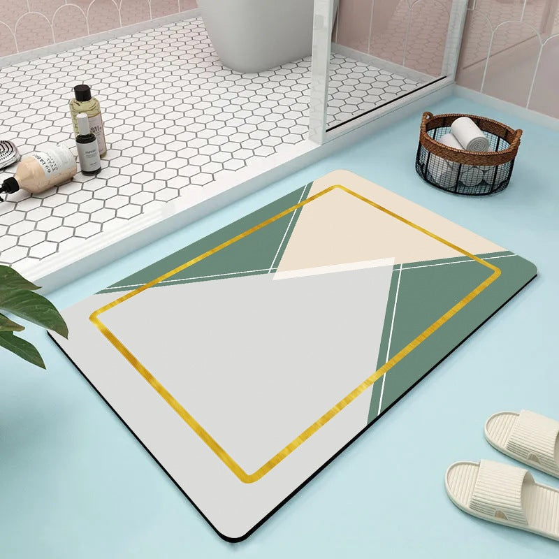 Abstract Floral Bathroom Mat | High & Bury
