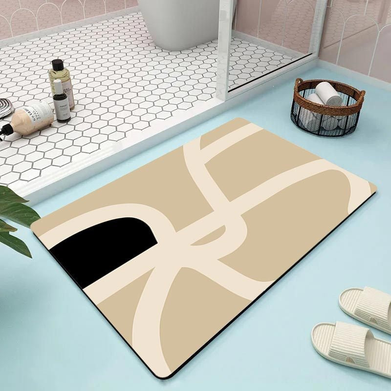 Abstract Floral Bathroom Mat | High & Bury