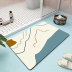 Abstract Floral Bathroom Mat | High & Bury
