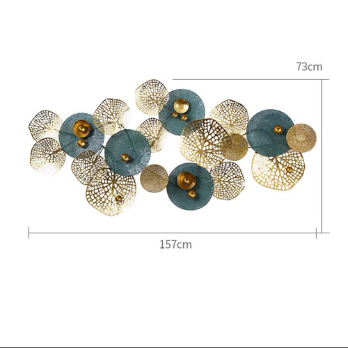 Abstract Floral Metal Wall Sculpture | High & Bury