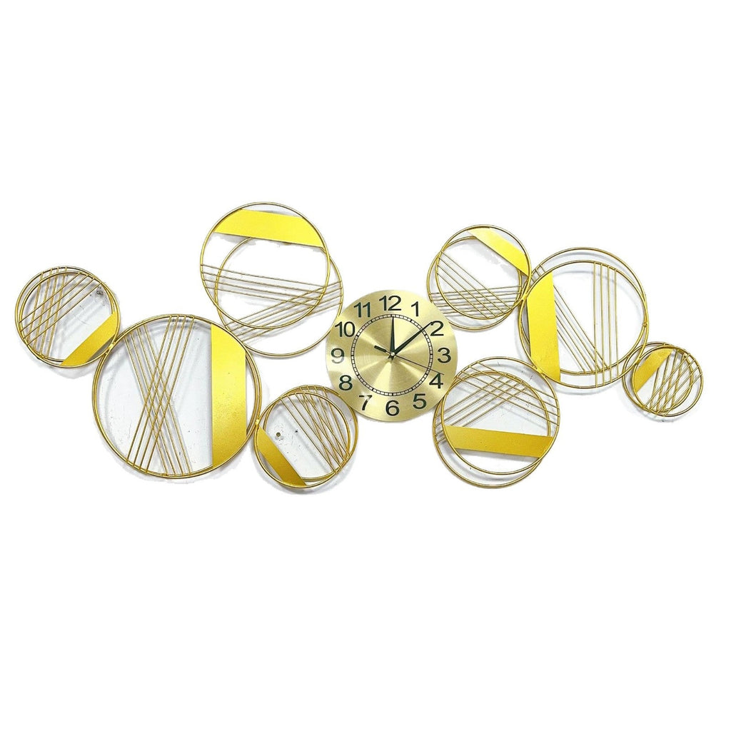 Abstract Geometric Wall Clock Art | High & Bury