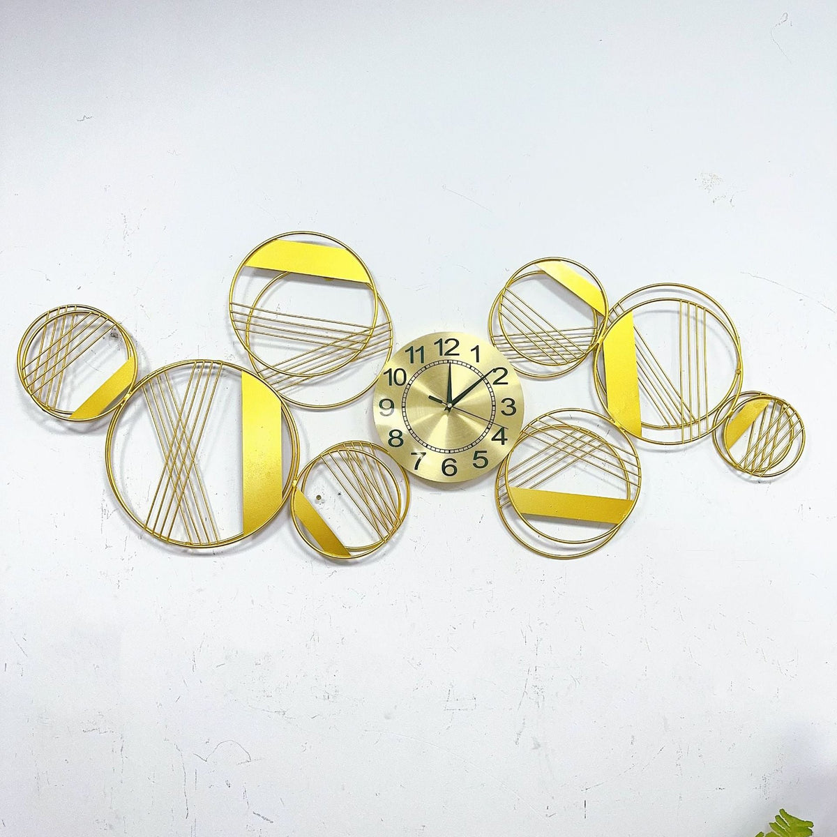 Abstract Geometric Wall Clock Art | High & Bury