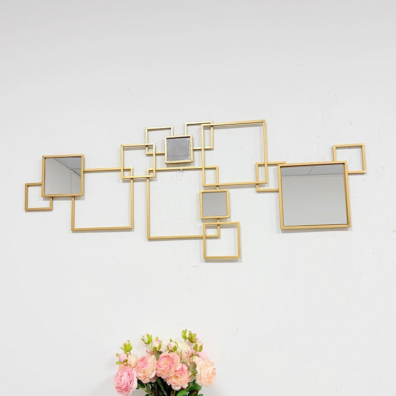 Abstract Geometric Wall Mirror Set | High & Bury
