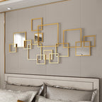 Abstract Geometric Wall Mirror Set | High & Bury