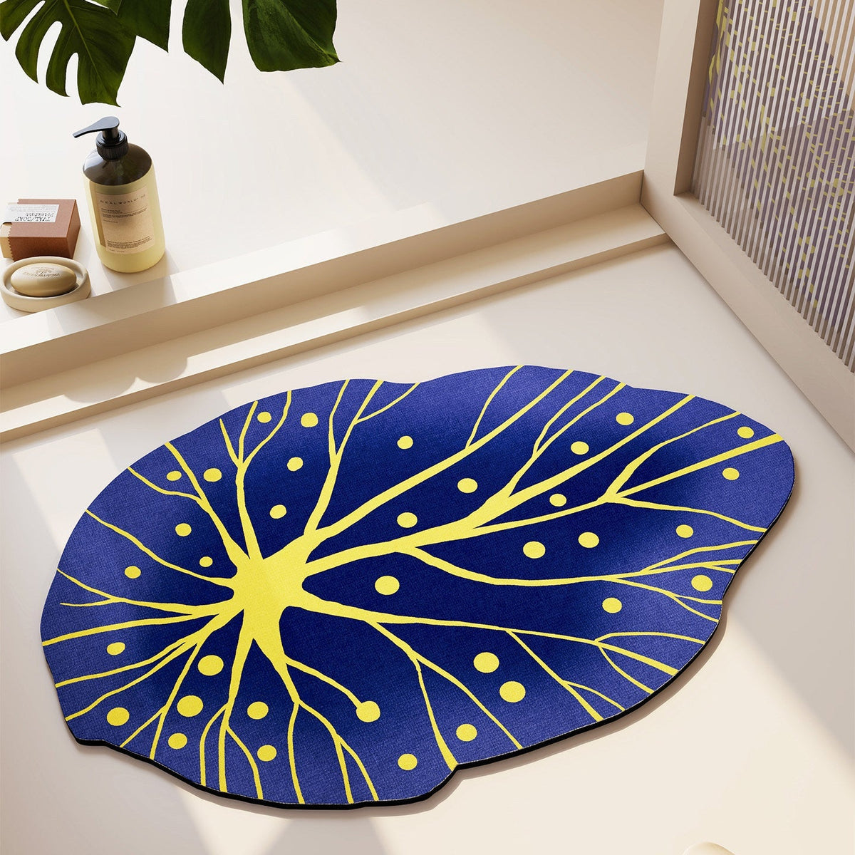Abstract Leaf Design Area Rug | High & Bury