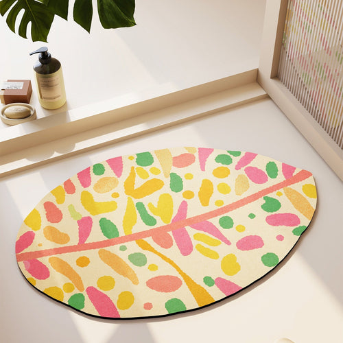 Abstract Leaf Design Area Rug | High & Bury