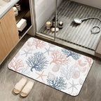 Abstract Marble Design Bath Mat | High & Bury