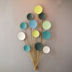 Abstract Metal Wall Art Sculpture Blue | High & Bury