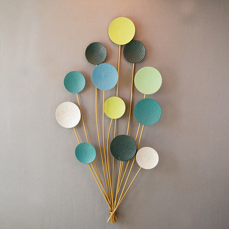 Abstract Metal Wall Art Sculpture Blue | High & Bury