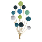 Abstract Metal Wall Art Sculpture Blue | High & Bury