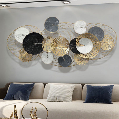 Abstract Metal Wall Art Sculpture | High & Bury