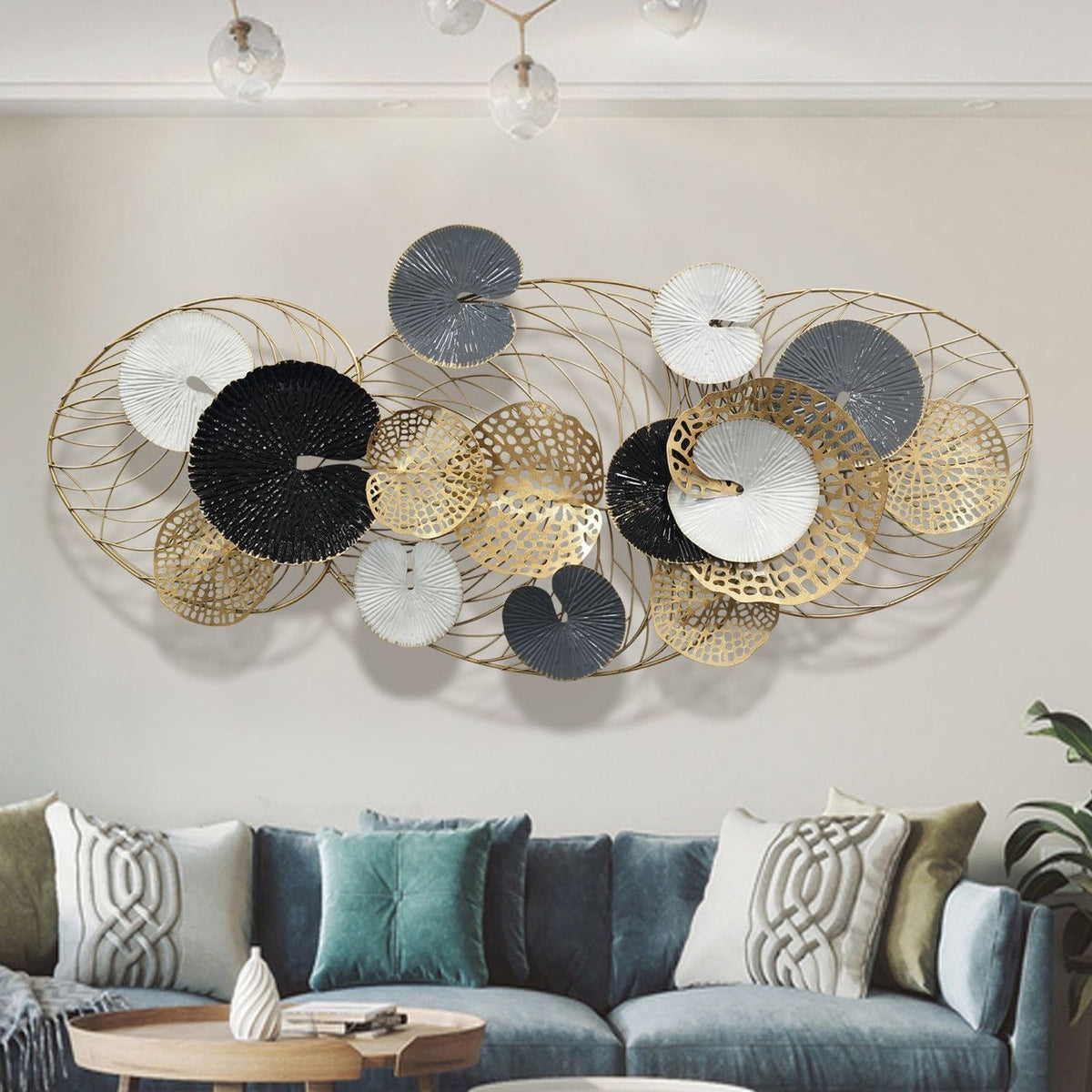 Abstract Metal Wall Art Sculpture | High & Bury