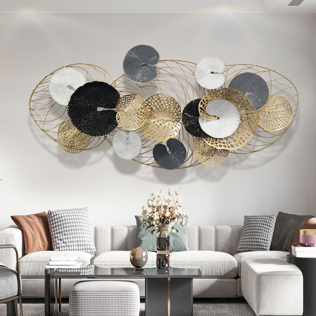Abstract Metal Wall Art Sculpture | High & Bury