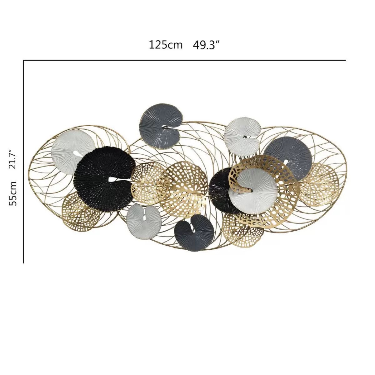 Abstract Metal Wall Art Sculpture | High & Bury
