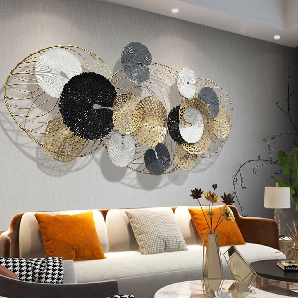 Abstract Metal Wall Art Sculpture | High & Bury