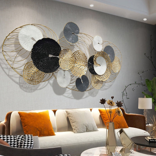 Abstract Metal Wall Art Sculpture | High & Bury