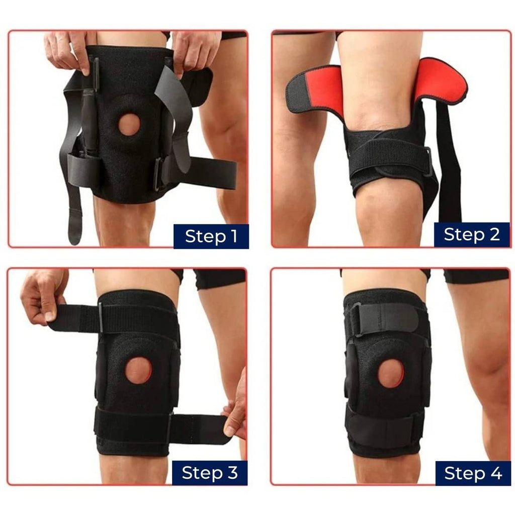 ACL Knee Brace with Open Patella, Dual Hinges and Adjustable Straps, view 5