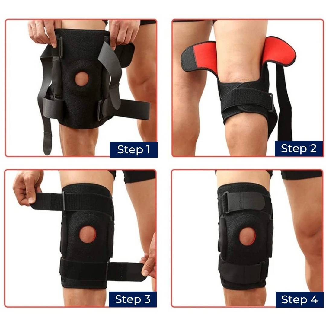 ACL Knee Brace with Open Patella, Dual Hinges and Adjustable Straps, view 5