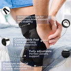 ACL Knee Brace with Open Patella, Dual Hinges and Adjustable Straps, view 8