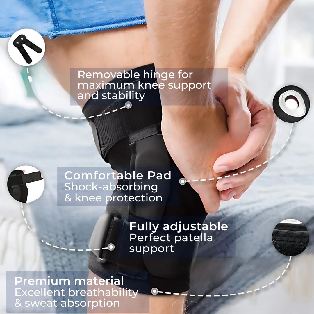 ACL Knee Brace with Open Patella, Dual Hinges and Adjustable Straps, view 8