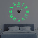 Acrylic Wall Clock, 40 cm Diameter, Black, Quartz Movement, view 7