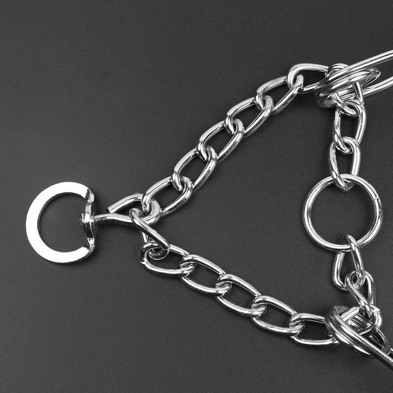 Adjustable Dog Prong Training Collar with Rubber-Coated Metal Prongs, view 3