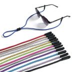 Adjustable Eyewear Cord with Neck-Worn Glasses Holder and Attachments
