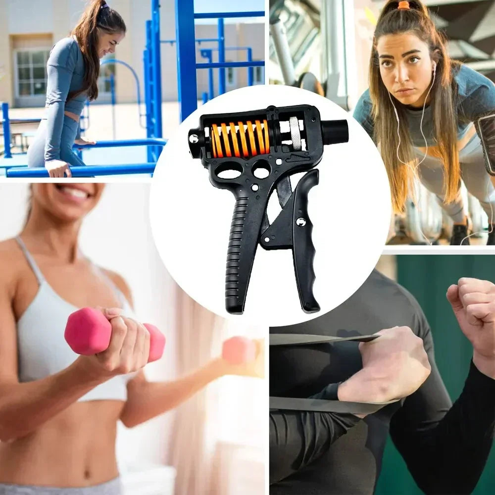 Adjustable Hand Grip Strengthener, 5–165 kg Steel Spring Trainer, view 6
