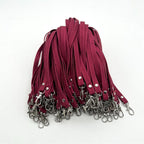 Adjustable Lanyard Black Gray Wine Red | High & Bury