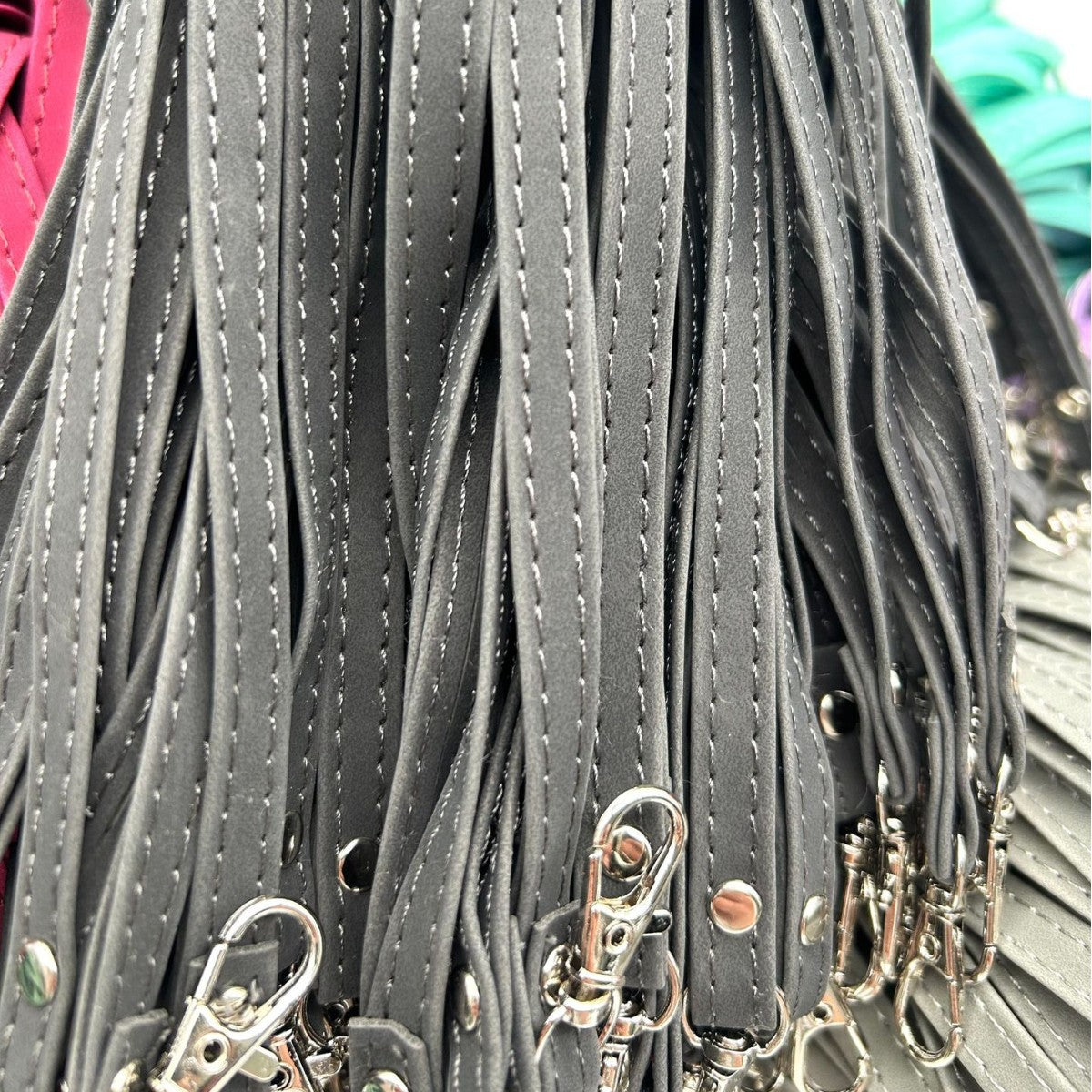 Adjustable Lanyard Black Gray Wine Red | High & Bury