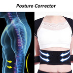 Adjustable Lumbar Support Posture Corrector Belt for Men and Women, view 3