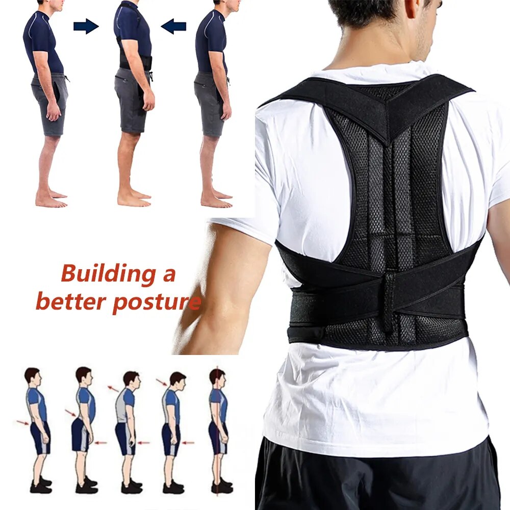 Adjustable Lumbar Support Posture Corrector Belt for Men and Women, view 4