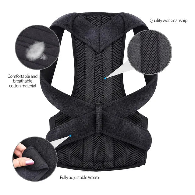 Adjustable Lumbar Support Posture Corrector Belt for Men and Women, view 7