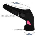 Adjustable Neoprene Shoulder Support Sleeve with Compression Pad, view 2