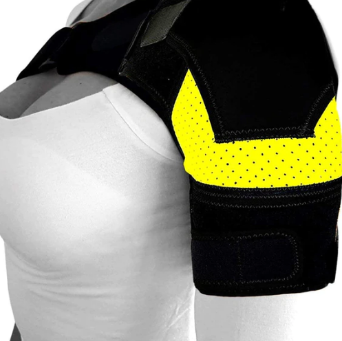 Adjustable Neoprene Shoulder Support Sleeve with Compression Pad, view 5