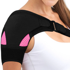 Adjustable Neoprene Shoulder Support Sleeve with Compression Pad, view 6
