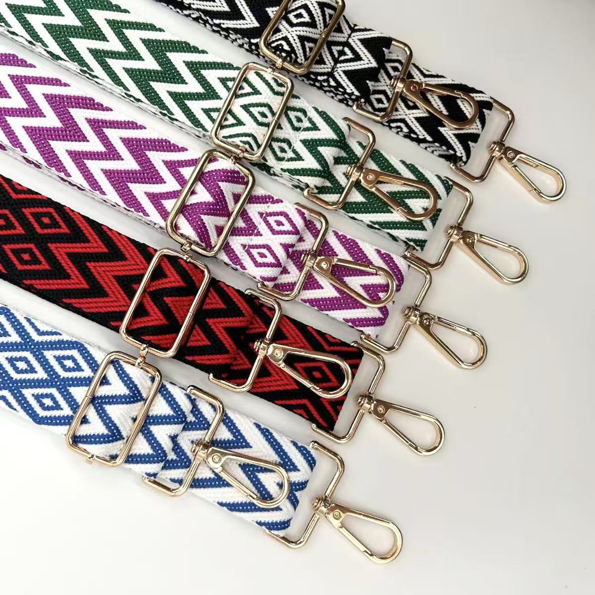 Adjustable Patterned Bag Strap | High & Bury