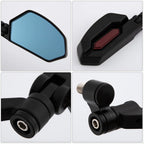 Adjustable Rearview Motorcycle Mirrors with Modern Design, view 2