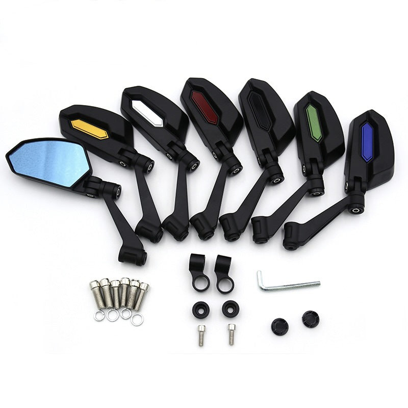 Adjustable Rearview Motorcycle Mirrors with Modern Design, view 5