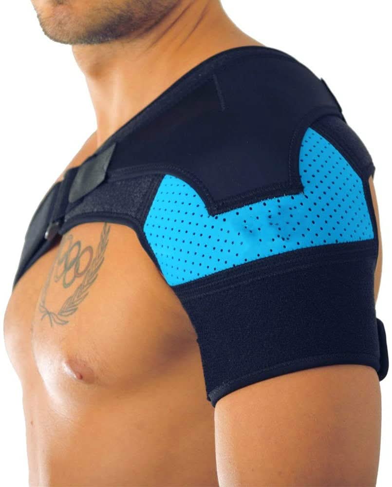 Adjustable Shoulder Support Brace with Compression Pad for Daily Use, view 2