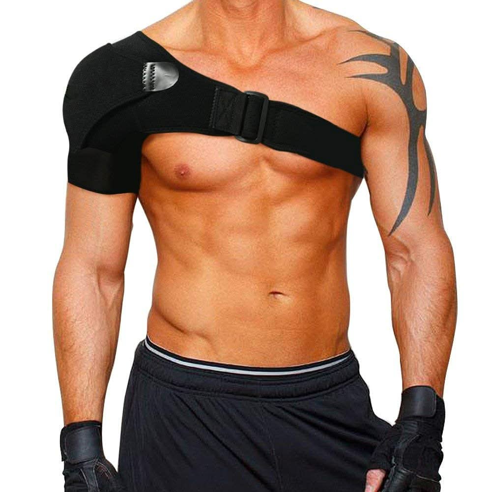 Adjustable Shoulder Support Brace with Compression Pad for Daily Use